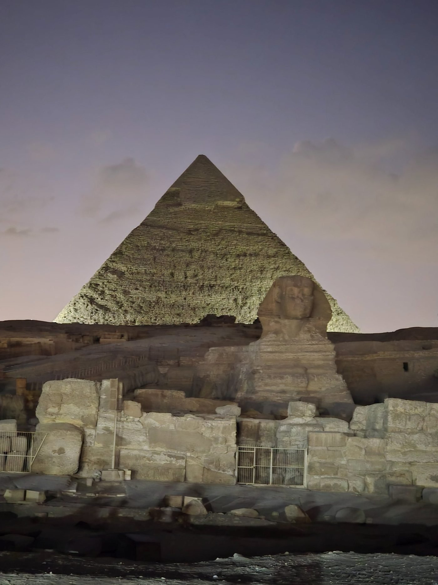 The Great Sphinx and the pyramids of Giza