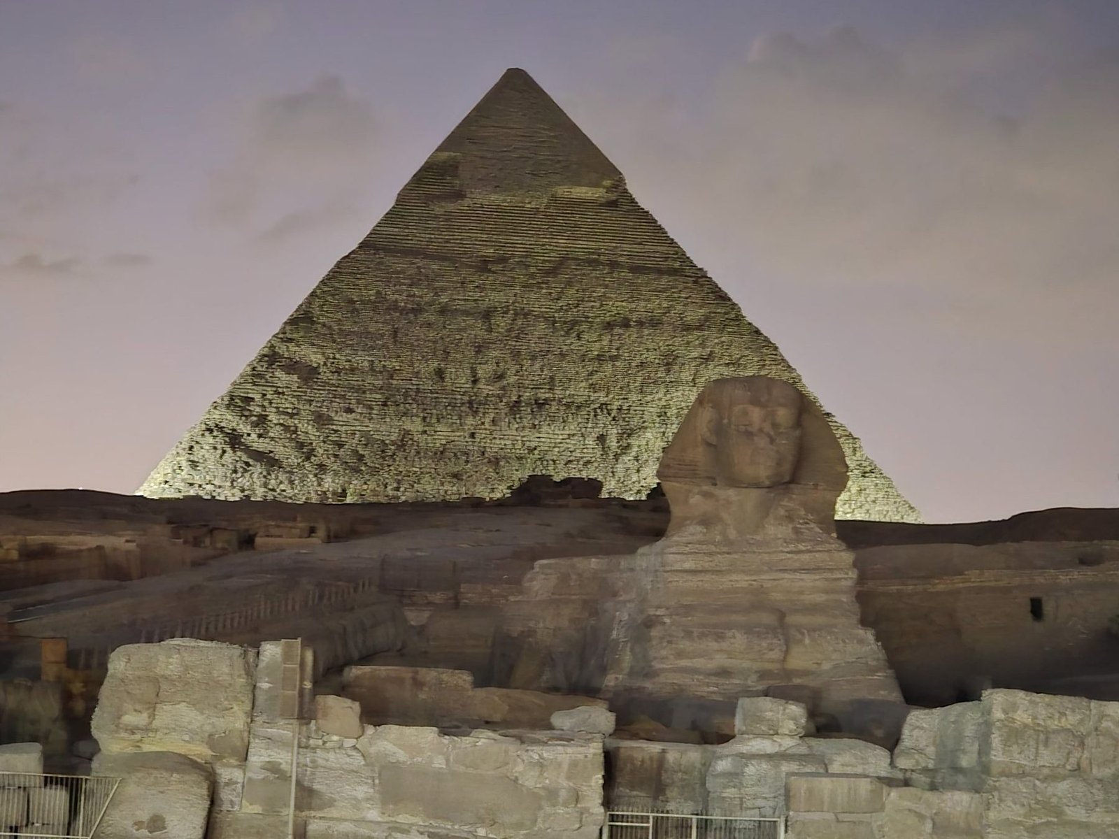 The Great Sphinx and the pyramids of Giza