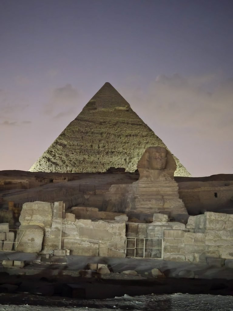 The Great Sphinx and the pyramids of Giza