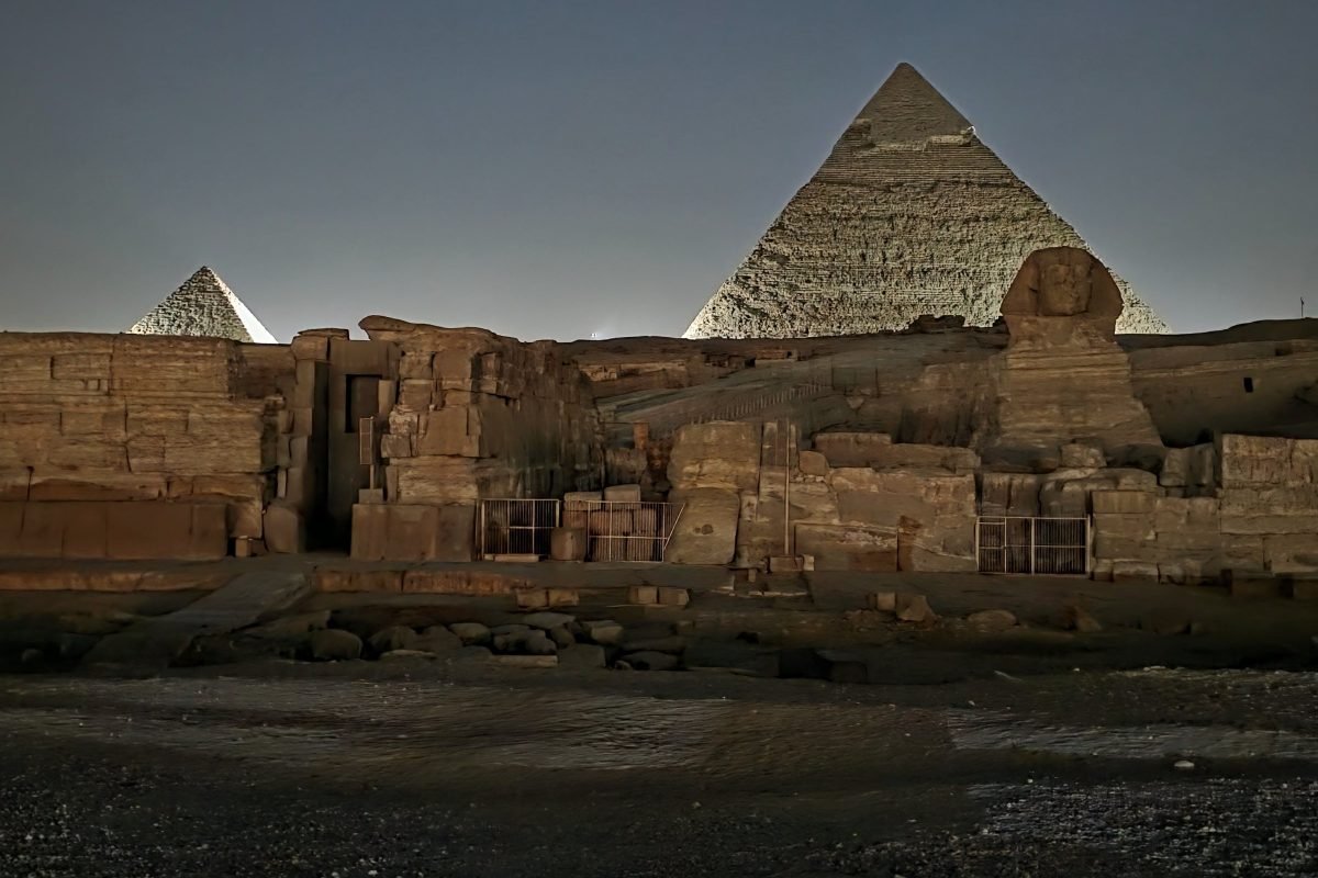 The Great Sphinx and the pyramids of Giza