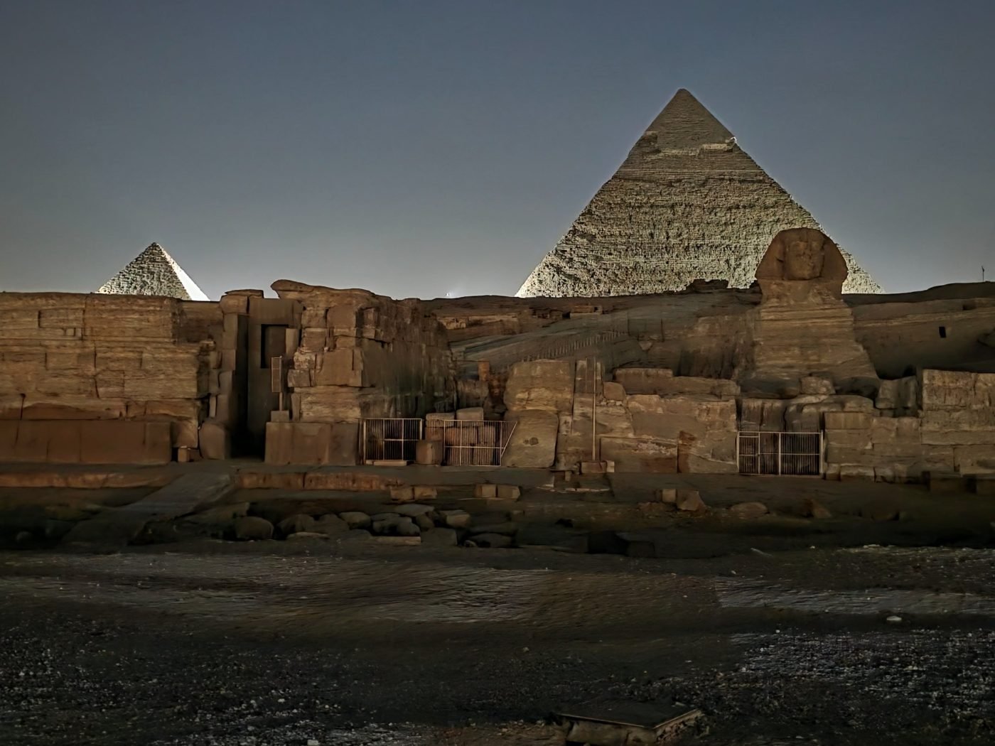 The Great Sphinx and the pyramids of Giza