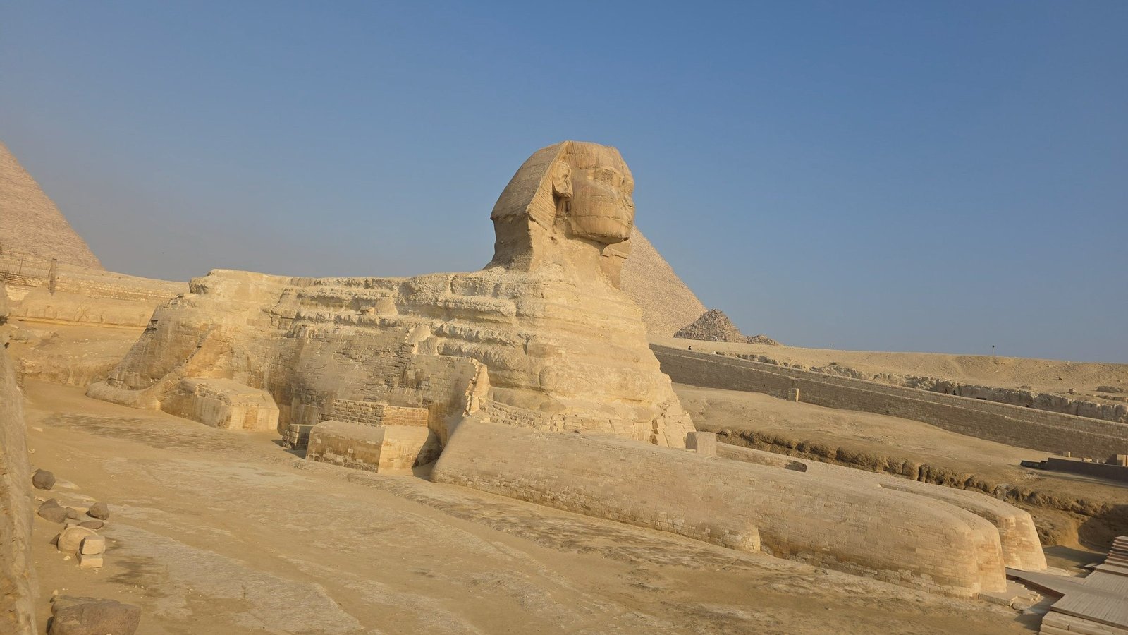 The Great Sphinx and the pyramids of Giza