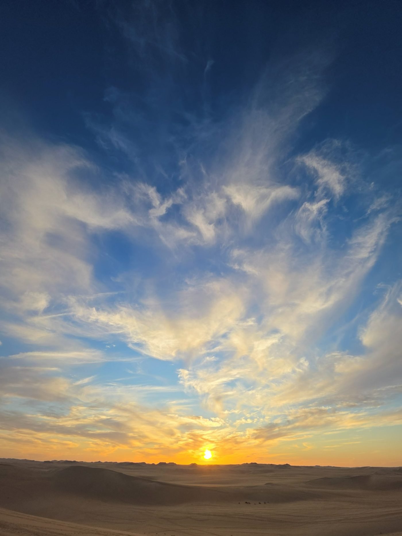 Sunrise over the desert at Siwa