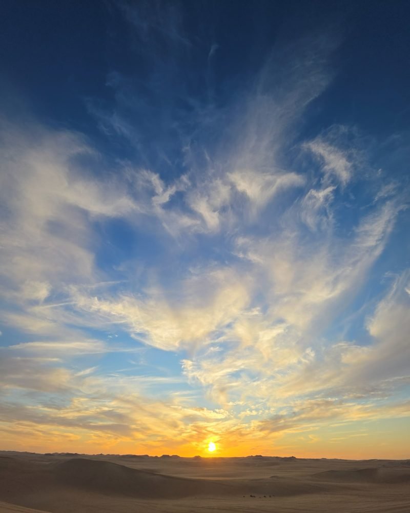 Sunrise over the desert at Siwa