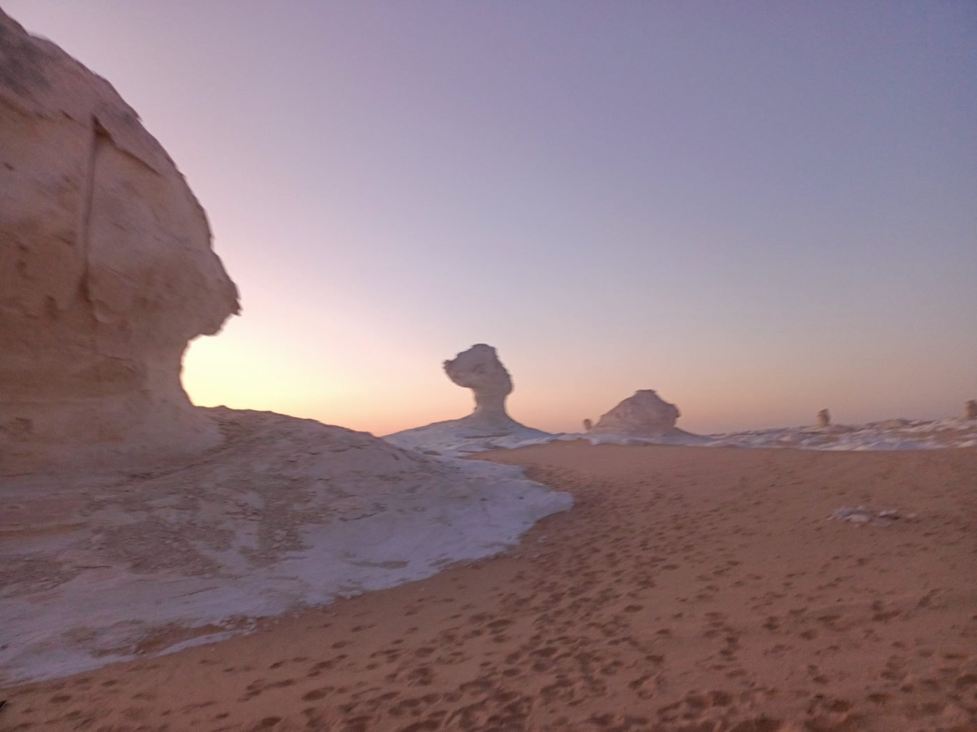 Chalk formations in the White Desert
